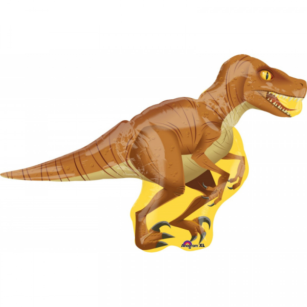 Supershape Raptor Foil Balloon Inflated with Helium