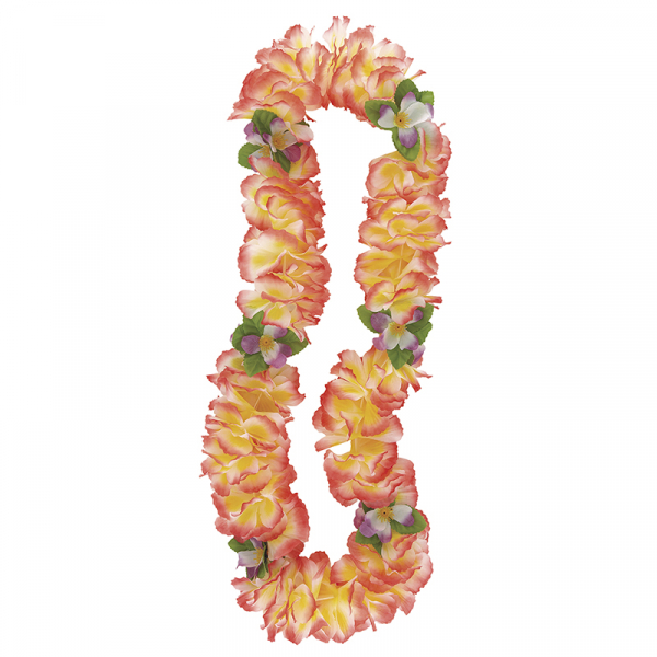 Luau Fancy Lei Pink Yellow