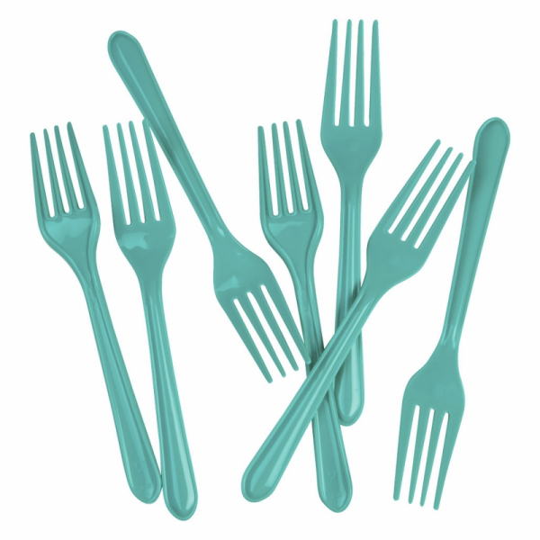 Five Star Dessert Fork Classic Turquoise 20PK