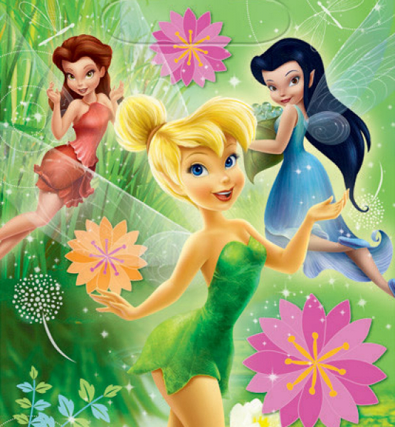 Tinker Bell Best Friend Fairies Folded Loot Bags 8PK