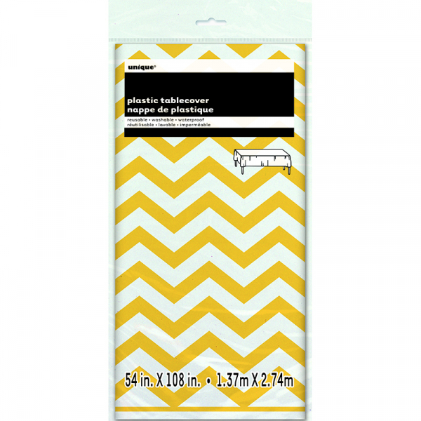 Chevron Tablecover Yellow