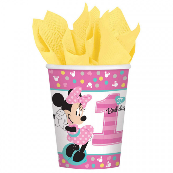 Minnie Fun To Be One 266ml Cups 8PK