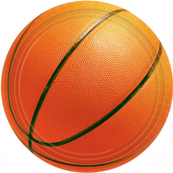 Basketball Fan 17cm Round Plates 8PK