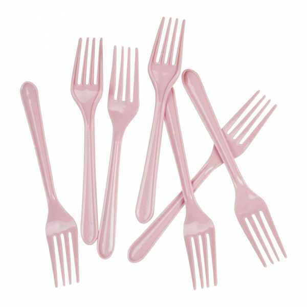 Five Star Dessert Fork Classic Pink 20PK