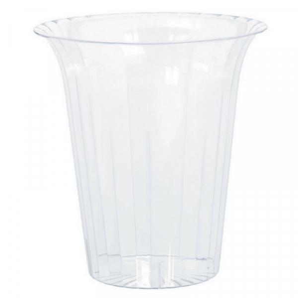 Flared Cylinder Plastic Clear Medium