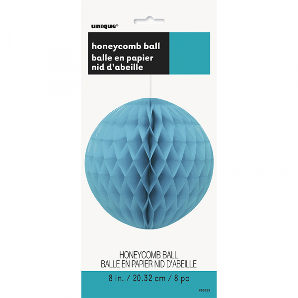 Hanging Honeycomb Ball 20cm Teal