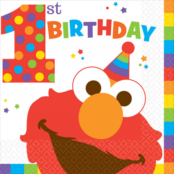 Elmo Turns One Lunch Napkins 16PK