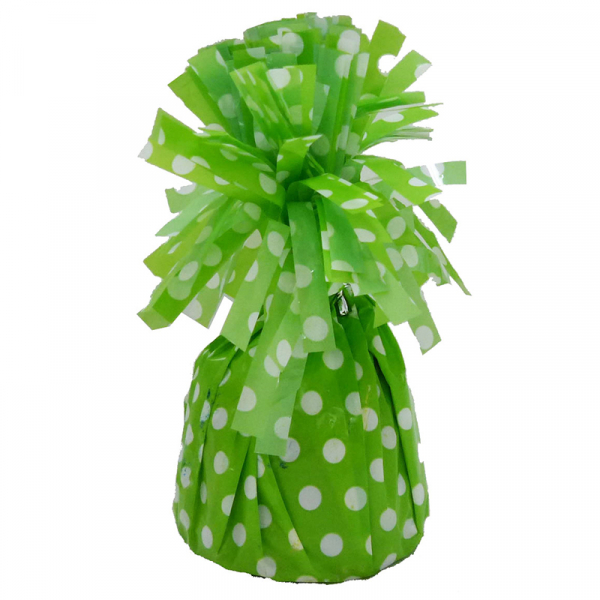 Polka Dots Balloon Weight Lime Green