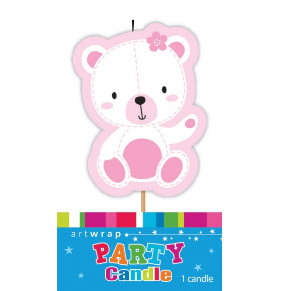 Girl Teddy Candle