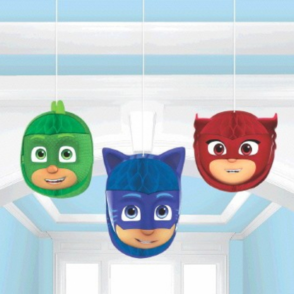 PJ Masks Honeycomb Decorations Tissue & Printed Paper 3PK