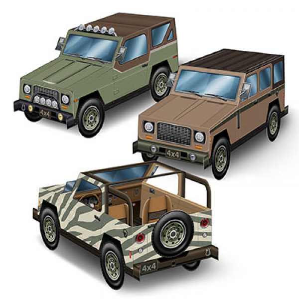 SUV Jeep Centrepieces 16PK