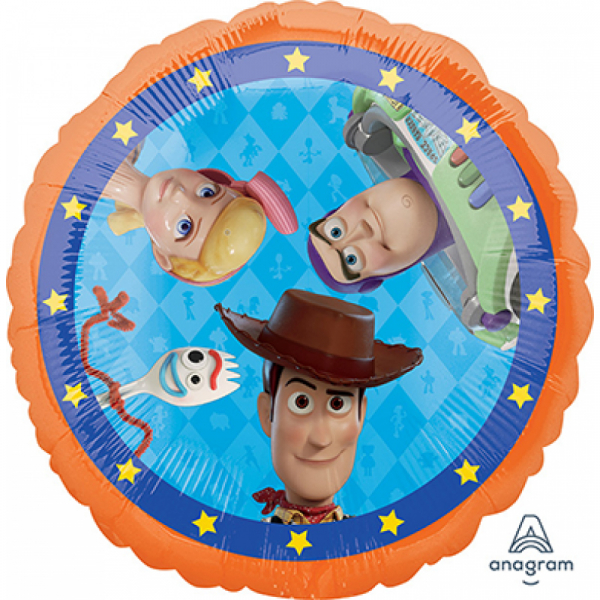 45cm Standard Toy Story 4 Foil Balloon Inflated with Helium