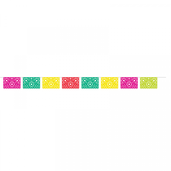 Fiesta Bunting Paper Flags 8PK