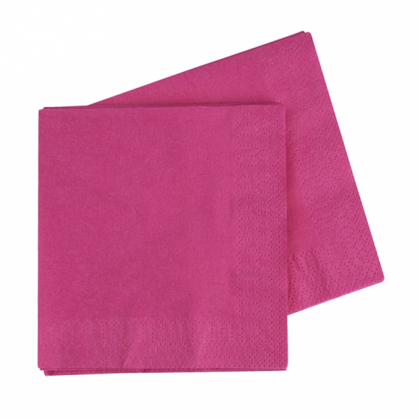 Five Star Lunch Napkin 33cm Magenta 40PK