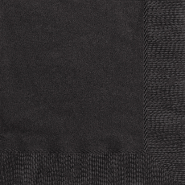 Luncheon Napkin Black 20PK