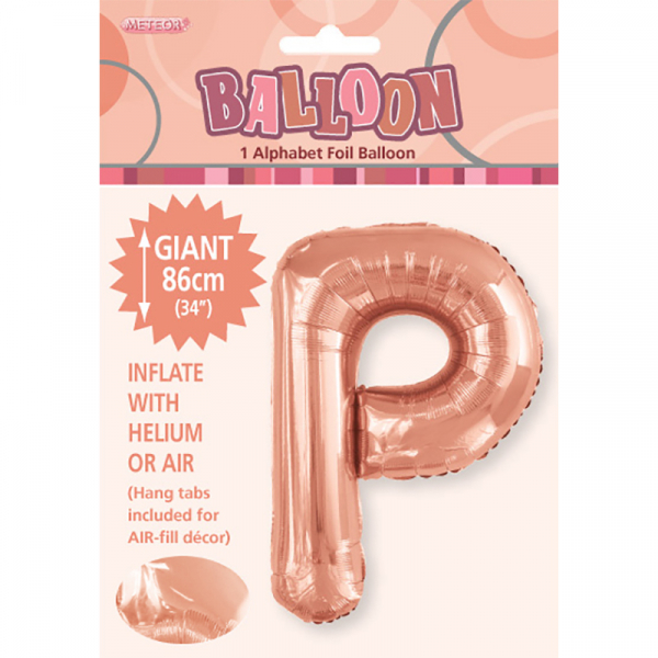 86cm 34 Inch Gaint Alphabet Letter Foil Balloon Rose Gold P