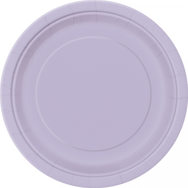 Paper Around Plates 18cm - Lavender 8PK