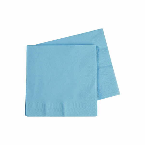 Five Star Cocktail Napkin 25cm Pastel Blue 40PK