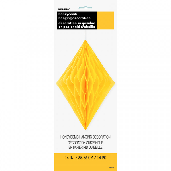 Hanging Decoration Diamond Yellow