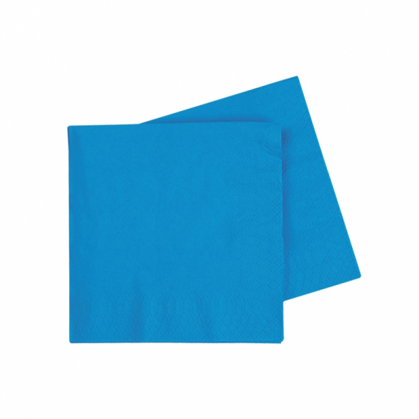 Five Star Cocktail Napkin 25cm Electric Blue 40PK