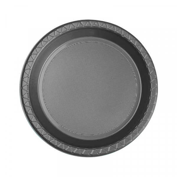 Five Star Round Snack Plate 17cm Metallic Silver 20PK