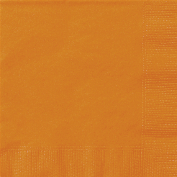 Beverage Napkin Orange 20PK