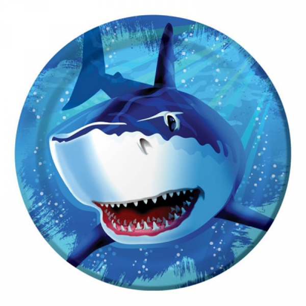 Shark Splash Dinner Plates 8PK