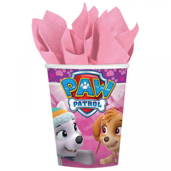 Paw Patrol Girl 266ml Cups 8PK