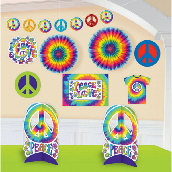 Feeling Groovy Room Decorations Kit 10PK