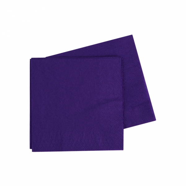 Five Star Cocktail Napkin 25cm Purple 40PK