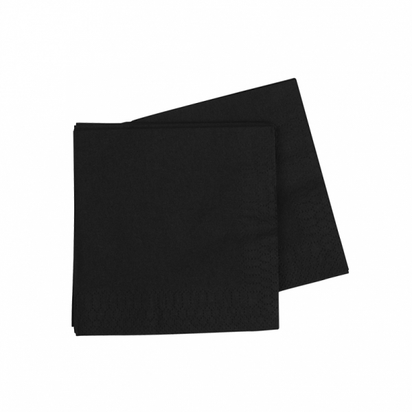 Five Star Cocktail Napkin 25cm Black 40PK