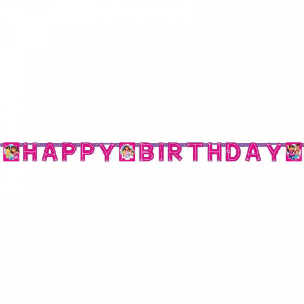 Dora And Friends Happy Birthday Banner Printed Paper