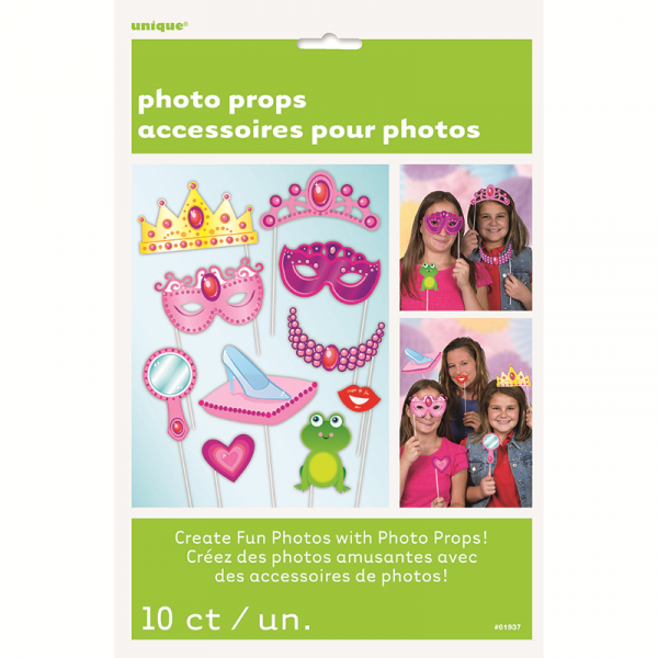 Photo Prop Princess Booth Game 10PK