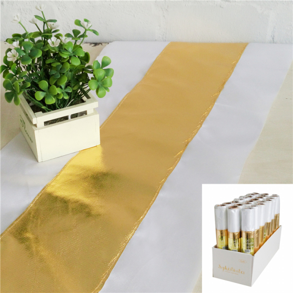 2 Metres Metallic Gold Table Runner