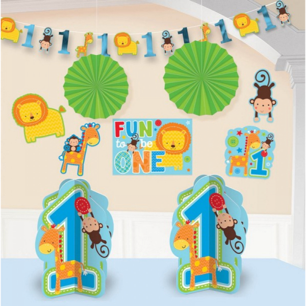 One Wild Boy Room Decoration Kit 10PK