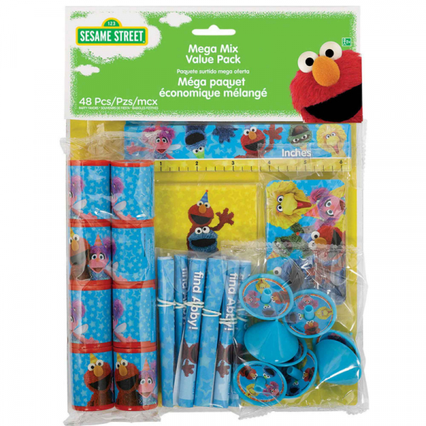 Sesame Street Mega Mix Value Pack Favors 48PK