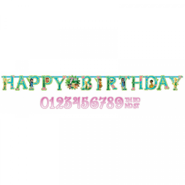 Tinker Bell Best Friend Fairies Jumbo Add-An-Age Banner