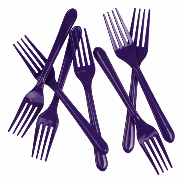 Five Star Dessert Fork Purple 20PK