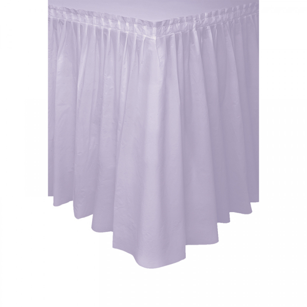 Plastic Tableskirt Lavender