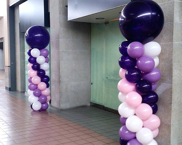 Balloon Column with Large Around Latex Balloon