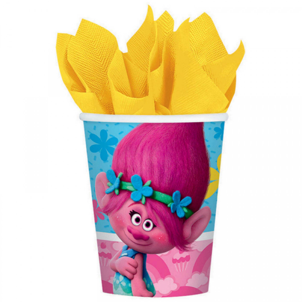 Trolls 266ml Cups 8PK