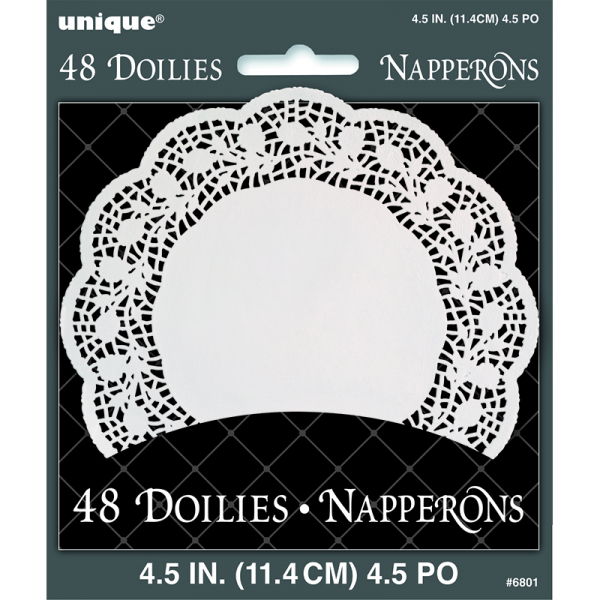 11cm White Doilies 48PK