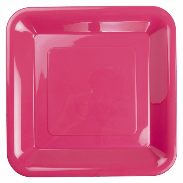 Five Star Square Banquet Plate 26cm Magenta 20PK