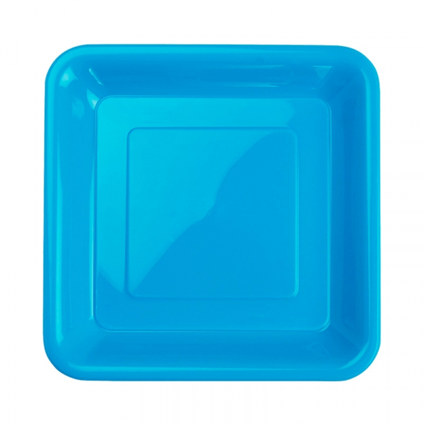 Five Star Square Snack Plate 18cm Electric Blue 20PK