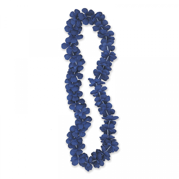 Luau Flower Lei Royal Blue