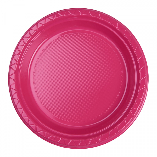 Five Star Round Dinner Plate 22cm Magenta 20PK