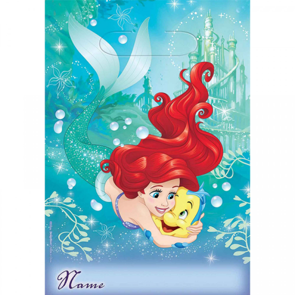 The Little Mermaid Ariel Dream Big Folded Loot Bags 8PK