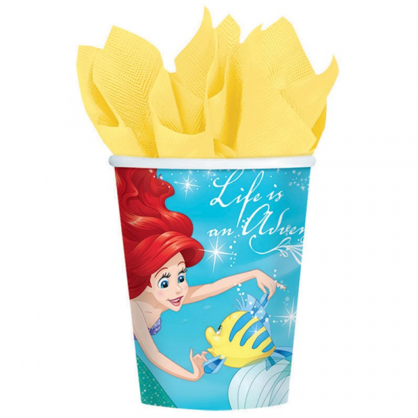 The Little Mermaid Ariel Dream Big 266ml Cups 8PK