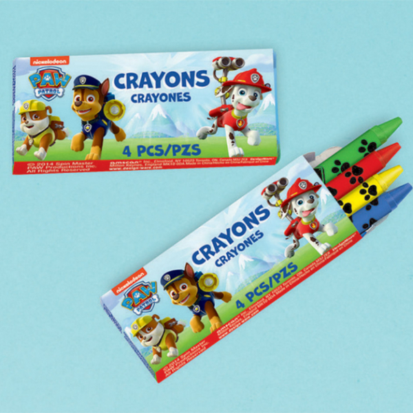 Paw Patrol Mini Crayon Favors 12PK