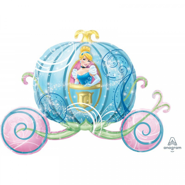 Cinderella Carriage Supershape Foil Balloon